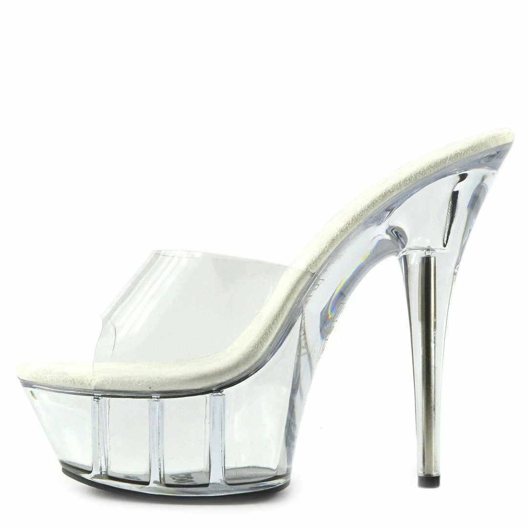 Kickfootwear Womens Charmaine Clear Perspex High Heels Fashion Platform Pole Dancing Shoes - Clear 1 Kickfootwear Womens Charmaine Clear Perspex High Heels Fashion Platform Pole Dancing Shoes - Clear