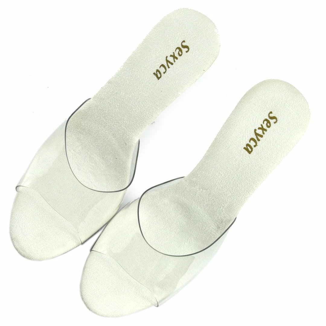 Kickfootwear Womens Charmaine Clear Perspex High Heels Fashion Platform Pole Dancing Shoes - Clear 3 Kickfootwear Womens Charmaine Clear Perspex High Heels Fashion Platform Pole Dancing Shoes - Clear