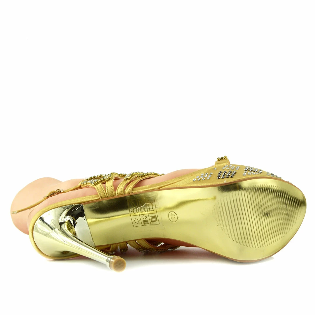 Kickfootwear Womens Charmaine Clear Perspex High Heels Fashion Platform Pole Dancing Shoes - Gold AB3909 5 Kickfootwear Womens Charmaine Clear Perspex High Heels Fashion Platform Pole Dancing Shoes - Gold AB3909