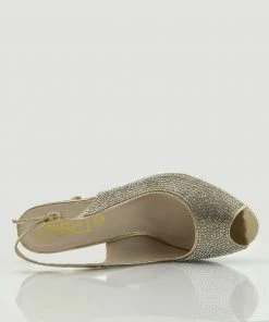 Kickfootwear Womens Wedding High Heels Fashion Shoes - Gold