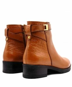 Kickfootwear York Leather Chelsea Tan Buckle Boots - 1006 10 Kickfootwear York Leather Chelsea Tan Buckle Boots - 1006