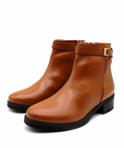 Kickfootwear York Leather Chelsea Tan Buckle Boots - 1006 11 Kickfootwear York Leather Chelsea Tan Buckle Boots - 1006